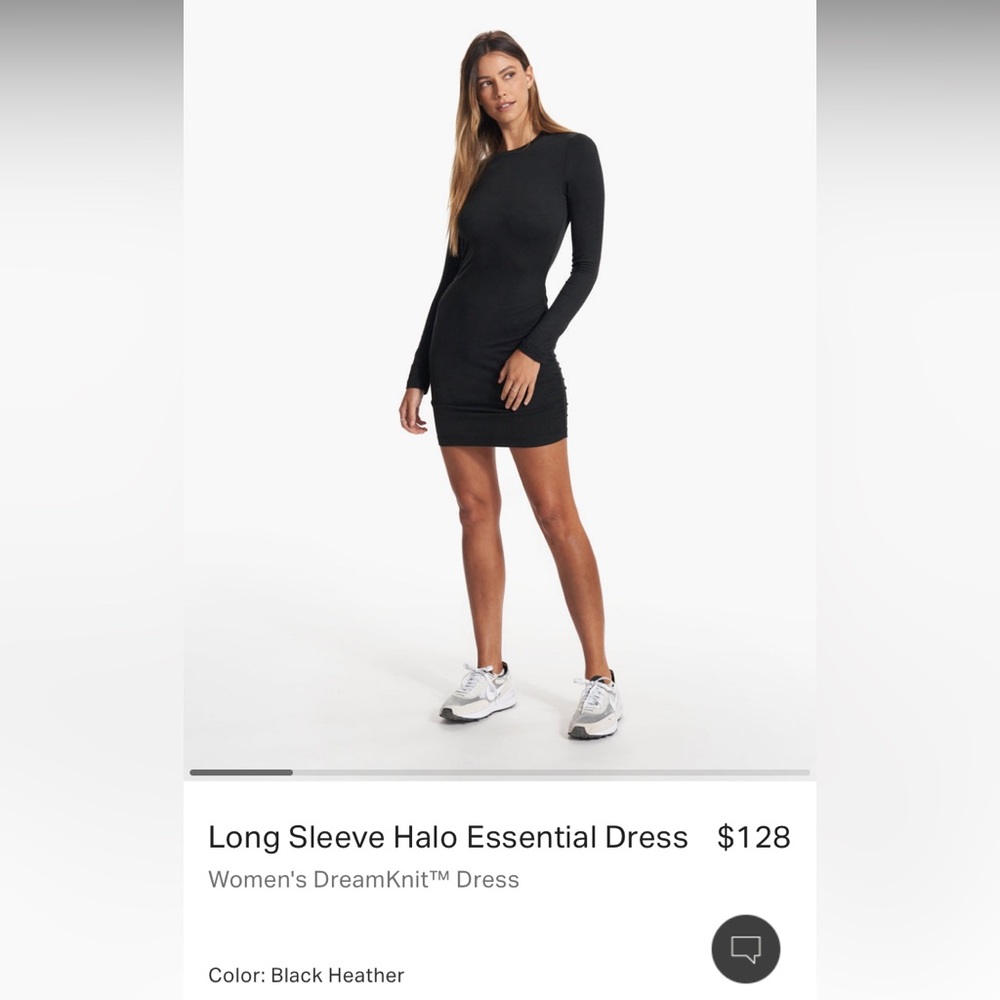 Vuori NWT Long Sleeve Halo Essential Dress Dream Knit New Season Sold Out Color!